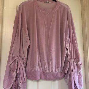 Express velvet sweatshirt